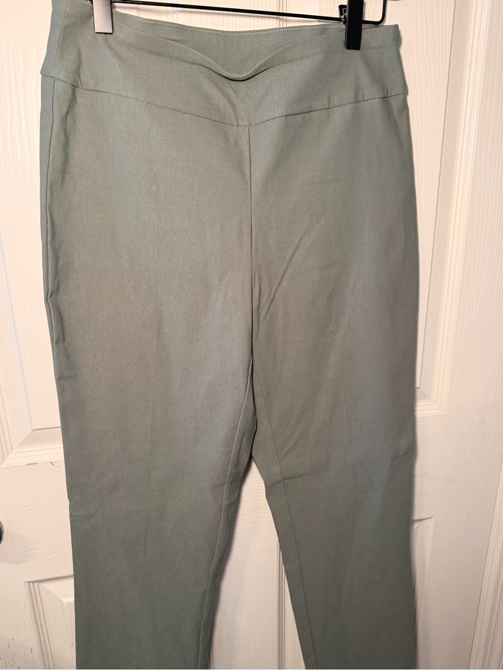 Tribal Sage Green Pull-On Ankle Pants